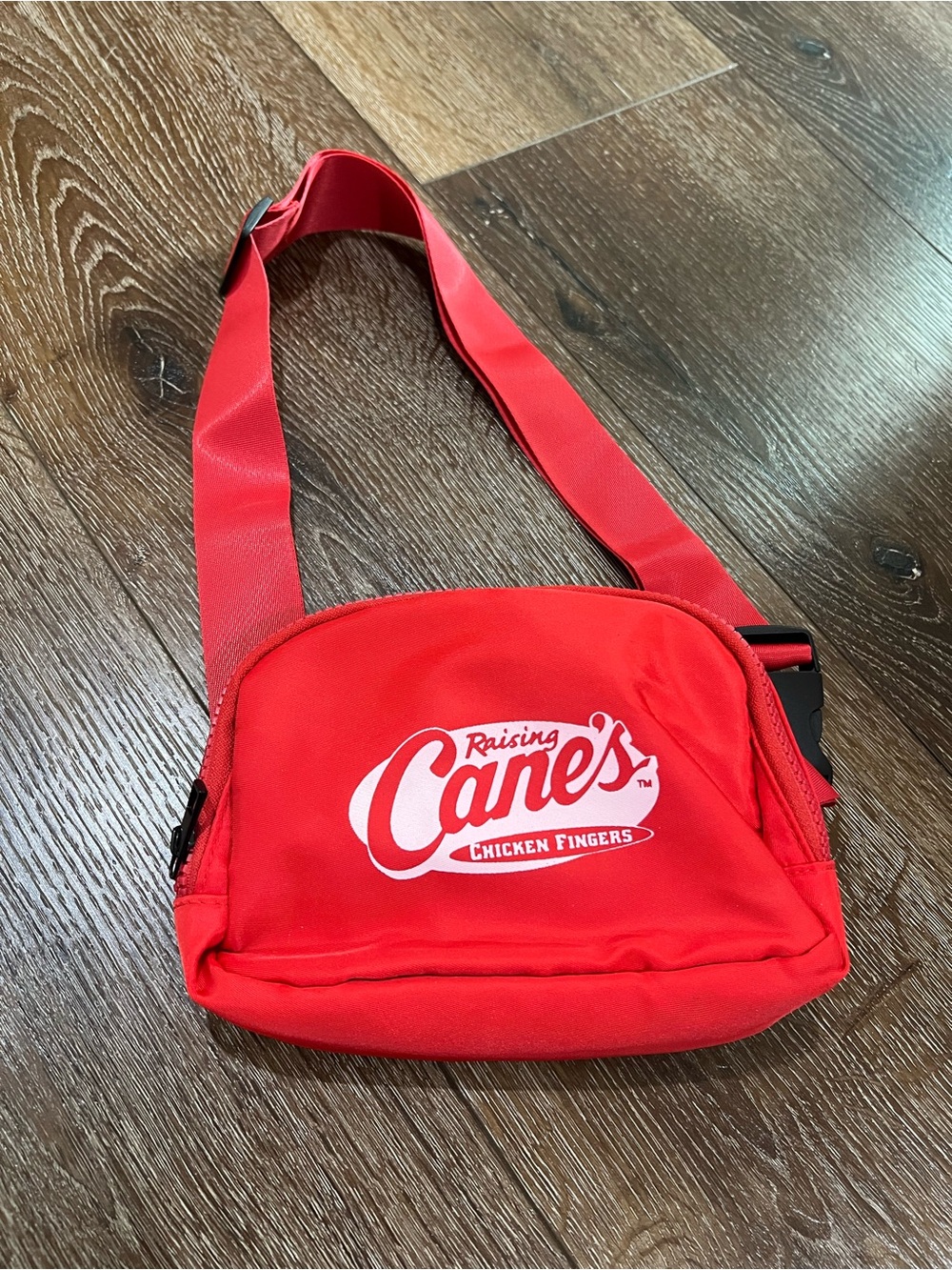 NWOT canes chicken fingers Red belt Bag, fanny bag